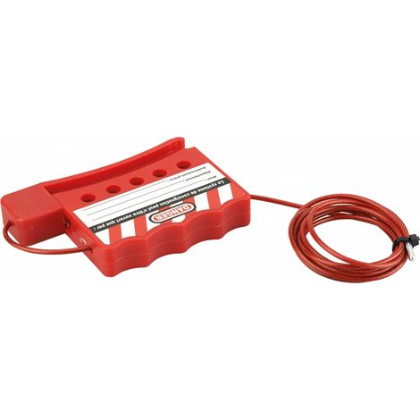 Cavo di blocco regolabile Ø 3 mm lunghezza 1,80 m, Lockout Tagout LOTO - THIRARD