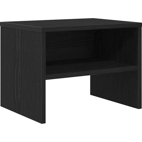 Maison Exclusive - Armadio da Notte Rovere nero 40 x 40 x 30 cm Legno multistrato