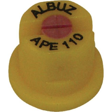 Tobera est谩ndar doble chorro plano APE 110掳 015 amarillo cer谩mica Albuz ALBUZ APE110YELLOW