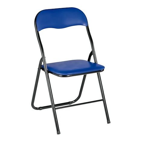 Chaise pliante Collectivités bleue - Lot de 2 - Maxiburo