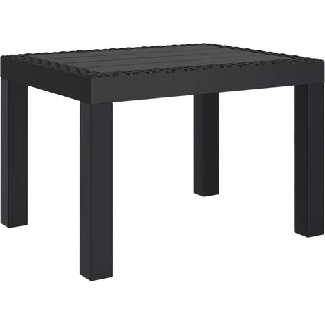 vidaXL Tavolo da Giardino Antracite 59x47x40 cm in PP (1/5)