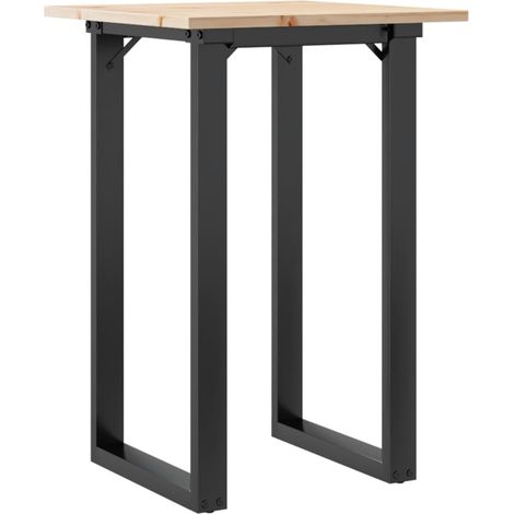 Maison Exclusive - Esstisch O-Gestell 50x50x75 cm Massivholz Kief