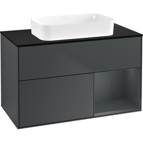 Villeroy & Boch F662HGHG Meuble sous-lavabo Finion F66 (1/2)
