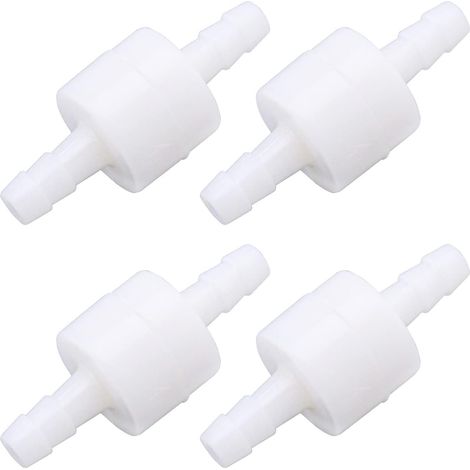 Lot de 4 clapets anti-retour à sens unique en plastique pour traitement de l'eau et purification de l'air 6 mm (1/5)