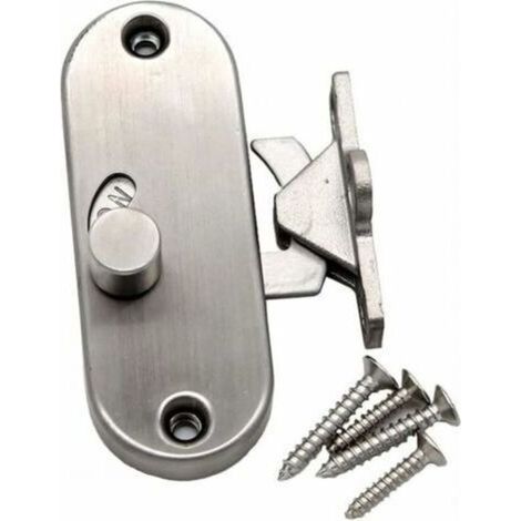 Serrure de porte coulissante à 90° à angle droit avec boucle de verrouillage de porte coulissante et verrou de porte de grange