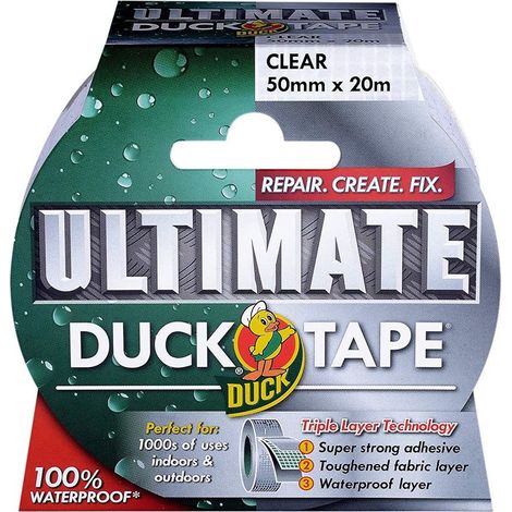 Shurtape 222150 Duck Tape Ultimate 50mm x 20m Clear SHU222150 (1/5)