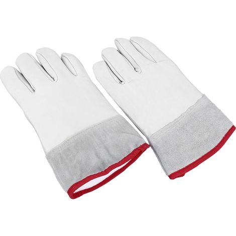 Gants de travail en cuir de vache imperméables résistants au froid basse température pour ammoniac liquide congélateur avec doublure 2 x 30 cm D230N-30CM (1/5)