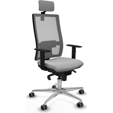 Piqueras-y-crespo Chaise Moderne Gris Clair Bureau (1/3)