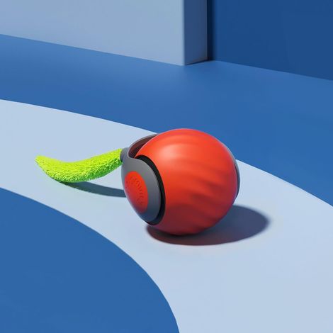 Juego de 3 juguetes para perros, Speedy Tail 2.0, 2025 juguetes interactivos para gatos, juguete inteligente para gatos, pelota giratoria automática para gatos y perros (naranja)