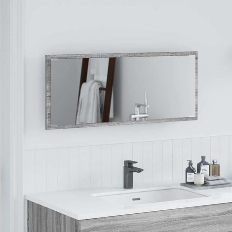 Spiegel Graues Sonoma 90 x 8,5 x 37 cm Holzwerkstoff