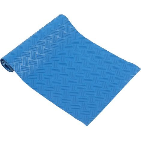 Rutschfeste Schutzmatte für Schwimmbadleitern, Wellenmuster, blau. (1/5)
