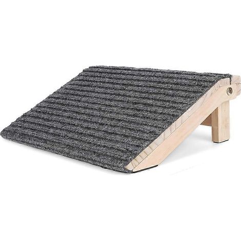 Rampe pliable pour chiens pour escaliers - Marches en bois légères et sûres pour animaux de compagnie, avec un angle d'inclinaison faible et une surface antidérapante pour tapis (1/5)