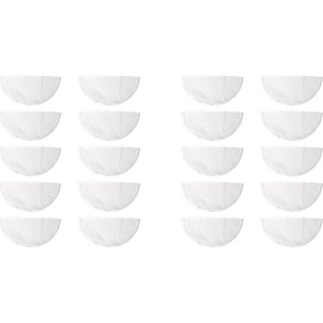 Garment sacs transparent poussière Protection 20 pièces blanc Shoulder couvercle Shoulder couvercle Collar Suit Covers (1/5)