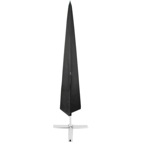 Housse de protection imperméable pour parasol déporté grande taille, anti-poussière, noir (1/5)