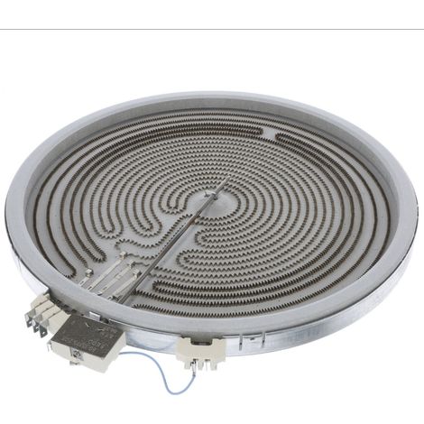 Resistencia Calefactor de Cinta Triple para Placa Vitrocerámica compatible con Bosch, 4400w/3400w/2000W, 230V, 35cm exterior (1/2)