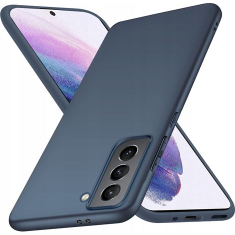 Coque de protection pour Samsung S21 Plus / S21+ bleu marine avec verre trempé (1/3)
