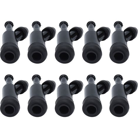 10 pièces bouchons haute pression 168F noir ABS haute qualité, grande résistance, montage facile pour bougies d'allumage