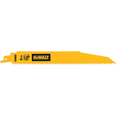 DeWalt DT90381-QZ gerades Sägeblatt BIM 228 mm 6TPI 5 Stück Holz (1/2)