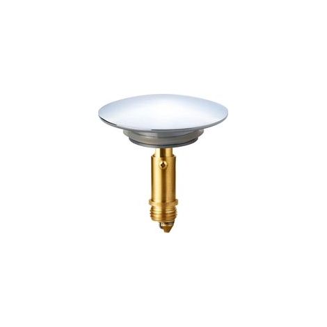 Desagüe retráctil ClickClack de 66 mm para fregaderos de baño y cocina, acabado cromado en latón macizo.