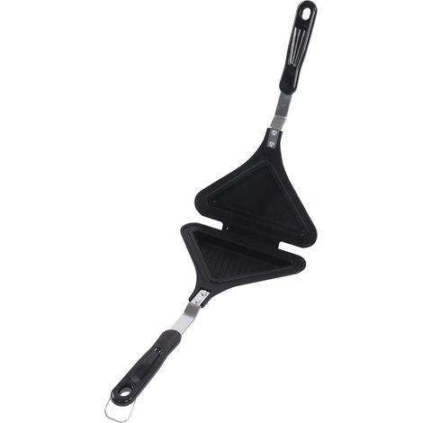 Double-Sided Non-Stick Cheese Press, Aluminum Alloy Grilling Cheese Press with Heating Handle for Kitchen, Dorm, Office (1/5)
