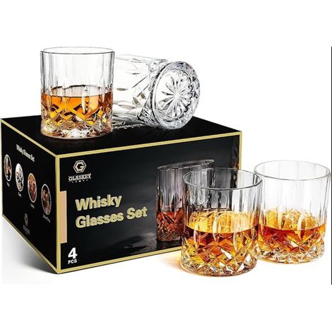 Whisky Glasses Crystal Whiskey Glass Cocktails Rum Vodka Scotch Gin Cognac Glasses (1/5)