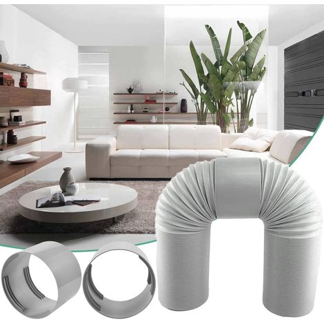 Connecteurs de tuyau d'évacuation pour climatiseur mobile lot de 2 compatibles 130 et 150 mm adaptateurs et raccords pour tuyau de climatisation (1/5)