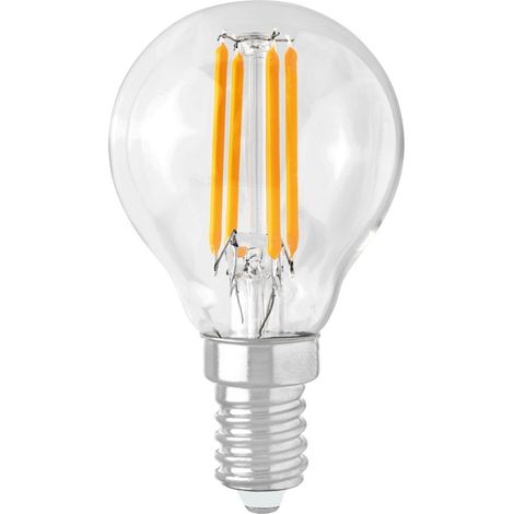 Ampoule LED filament boule transparente E14 6W lumière chaude 740 lm ULKE Struhm (1/2)