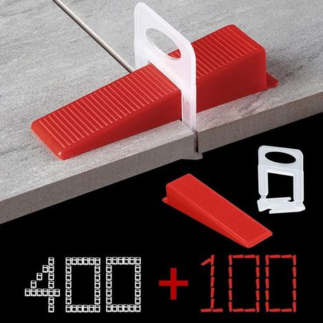 Kit di livellamento per piastrelle da 500 pezzi – spaziatura di 1,5 mm, cunei riutilizzabili – installazione precisa (1/4)