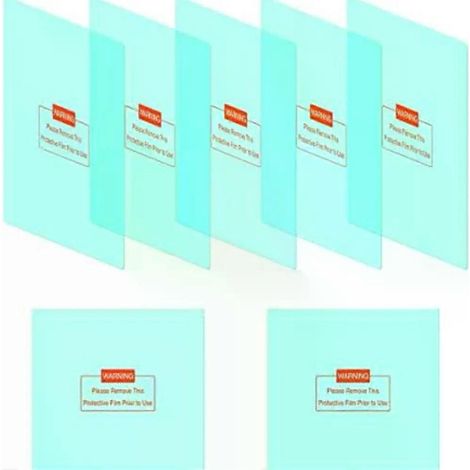 Lot de 7 lentilles de rechange internes et externes en polycarbonate pour casque de soudage LYG-M800H 17800F - Accessoires pour équipement de soudage (1/4)