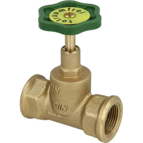 Soupape à passage direct 3/4" FF sans purge avec broche montante