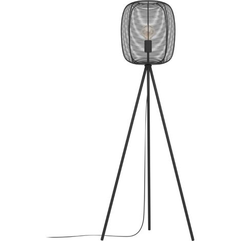 Lampadaire trépied noir Rinroe Ø 32,5 cm - 31828