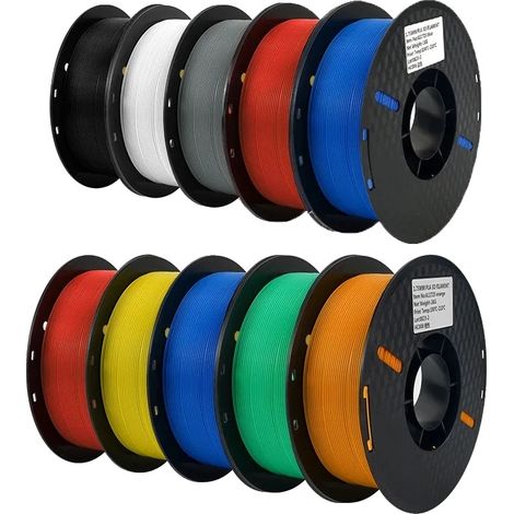 Filamento PLA per stampanti 3D, diametro 1,75 mm, rotolo da 1 kg, 10KG PLA MIX A (1/2)