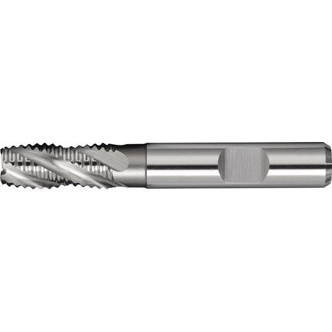 Fresa DIN 844 tipo NR D.8mm inserto-L.25mm HSS-Co5 Weldon Z.3 corto PROMAT