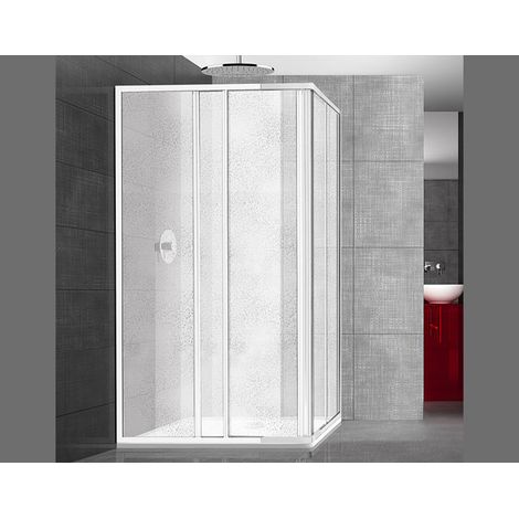 Box doccia Smeralda in acrilico bollicine cm. 80x80 90x90 (1/2)
