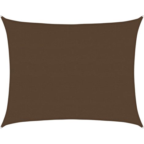 Maison Exclusive - Sonnensegel 160 g/m² Braun 6x8 m HDPE