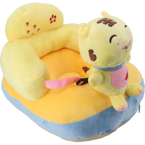 Chaise d'apprentissage anti-chutes, angle réglable, portable et sûre, siège de soutien pour bébé en peluche ultra douce, motif tigre (1/5)