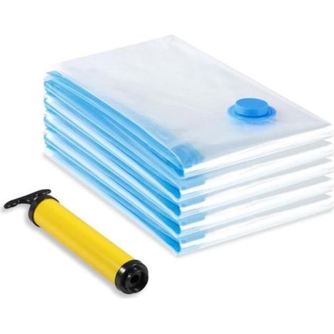 Bardusch-Sac Rangement Sous Vide Aspirateur, Lot de 5 (60 x 80cm) Sac Vetement Reutilisable, Housse de Rangement Sous Vide Couettes (1/4)