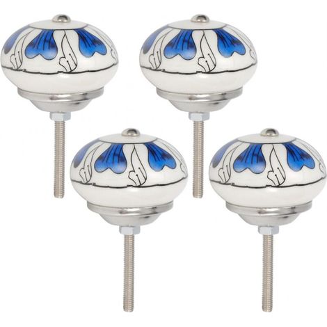 Lot de 4 boutons de porte d'armoire en céramique pour tiroir de placard de maison (1/5)