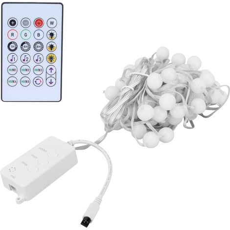 Cordon lumineux RGB 5V IP65 10m, guirlande déco intelligente WIFI avec télécommande 24 touches, étanche pour extérieur (1/5)