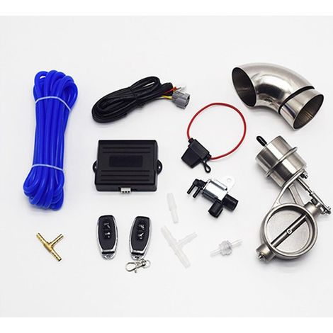 76mm Remote Control Variable Pneumatic Exhaust Valve, a very popular automotive modification accessory, exhaust pipe (1/5)