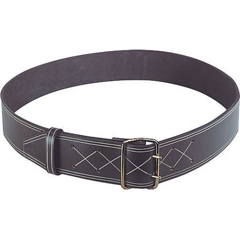 Collier cuir noir 60mm x 125cm