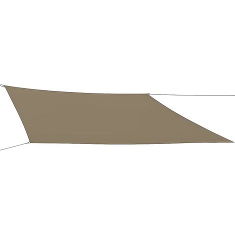 Tenda a Vela Rettangolare 4x5 m Tortora Impermeabile da Esterno (1/4)