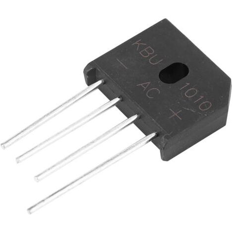 Pont de diodes 10A 1000V KBU1010, redresseur pour circuits électroniques (5 pièces) (1/5)