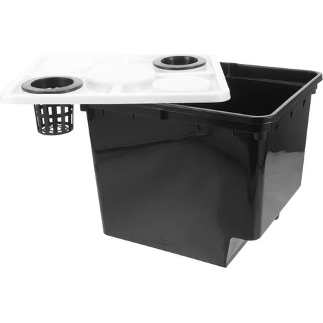 Seau de Plantation Hydroponique Noir Panier Système de Culture sans Sol pour Légumes et Fruits de Culture pour Pépinière Intérieure (1/5)