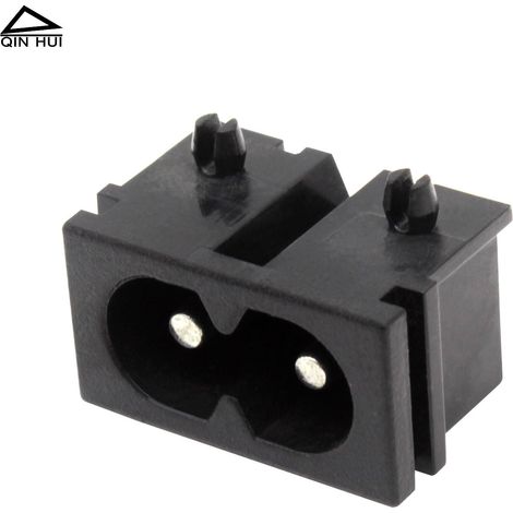 AC-019 Lötdraht, DB-8 Kupfer-Netzstecker 250V, 1222 Panelclip, zweipolige Achterverdrahtung (1/4)