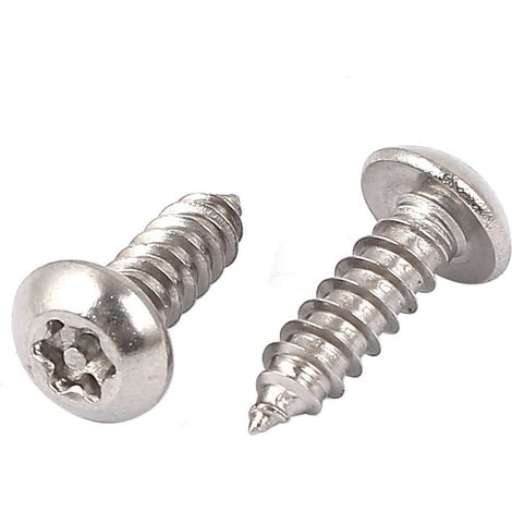 4,8 mm x 16 Gewinde 10 Edelstahl Runde Torx-Kopf self-schneidende Schrauben 2St
