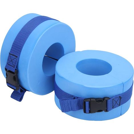 Lot de 2 bracelets de natation en EVA pour l'aérobic aquatique, les chevilles, les bras, ceintures avec boucle à dégagement rapide pour la natation, l'entraînement physique (1/5)