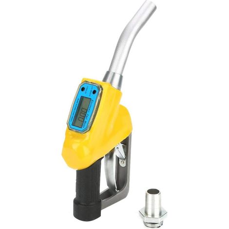Buse de Compteur de Carburant Débitmètre De Carburant,Outil De Distribution De Pompe à Carburant Pistolet à buse à Essence numérique à Essence, Pistolet à Carburant avec (1/5)
