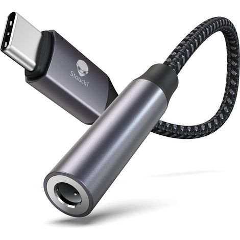 Adaptateur USB C Jack 3,5mm - Ecouteurs Type C vers Aux avec DAC (1/5)