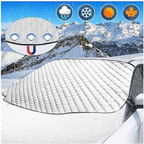 TAISHENGDA Auto-Windschutzscheibenabdeckung, magnetische Windschutzscheibenplane, faltbare Schutzhülle, universeller Winter-Windschutzscheibenschutz gegen Frost, Schnee, Eis, UV-Strahlung, Regen und S (1/5)
